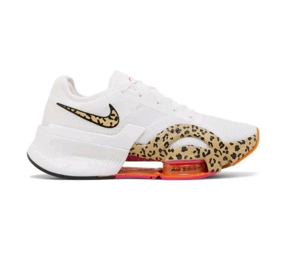 NIKE AIR ZOOM SUPERREP 3 WHITE/WHEAT GRASS LEOPARD US WOMENS Size 11 - UNISEX